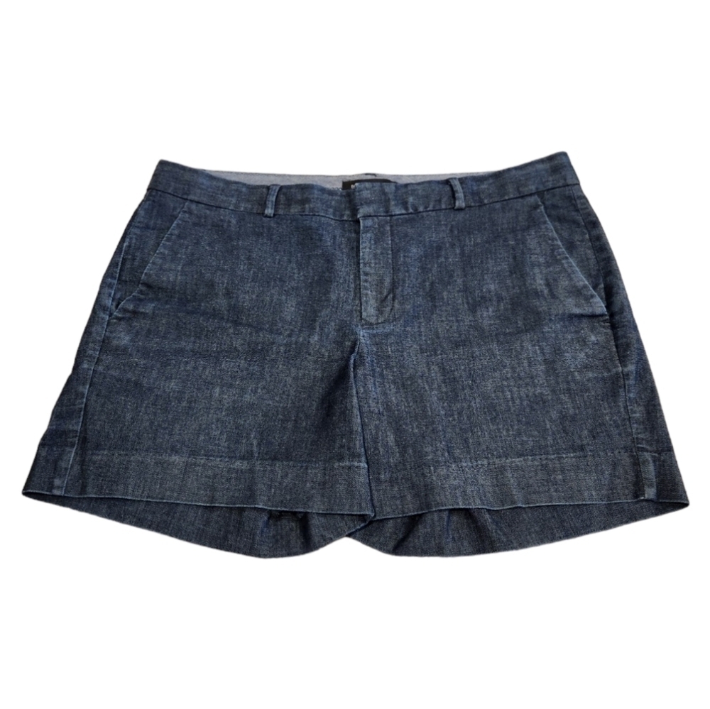Banana Republic Women's Hampton Fit Dark Chambray Denim Shorts, size 6